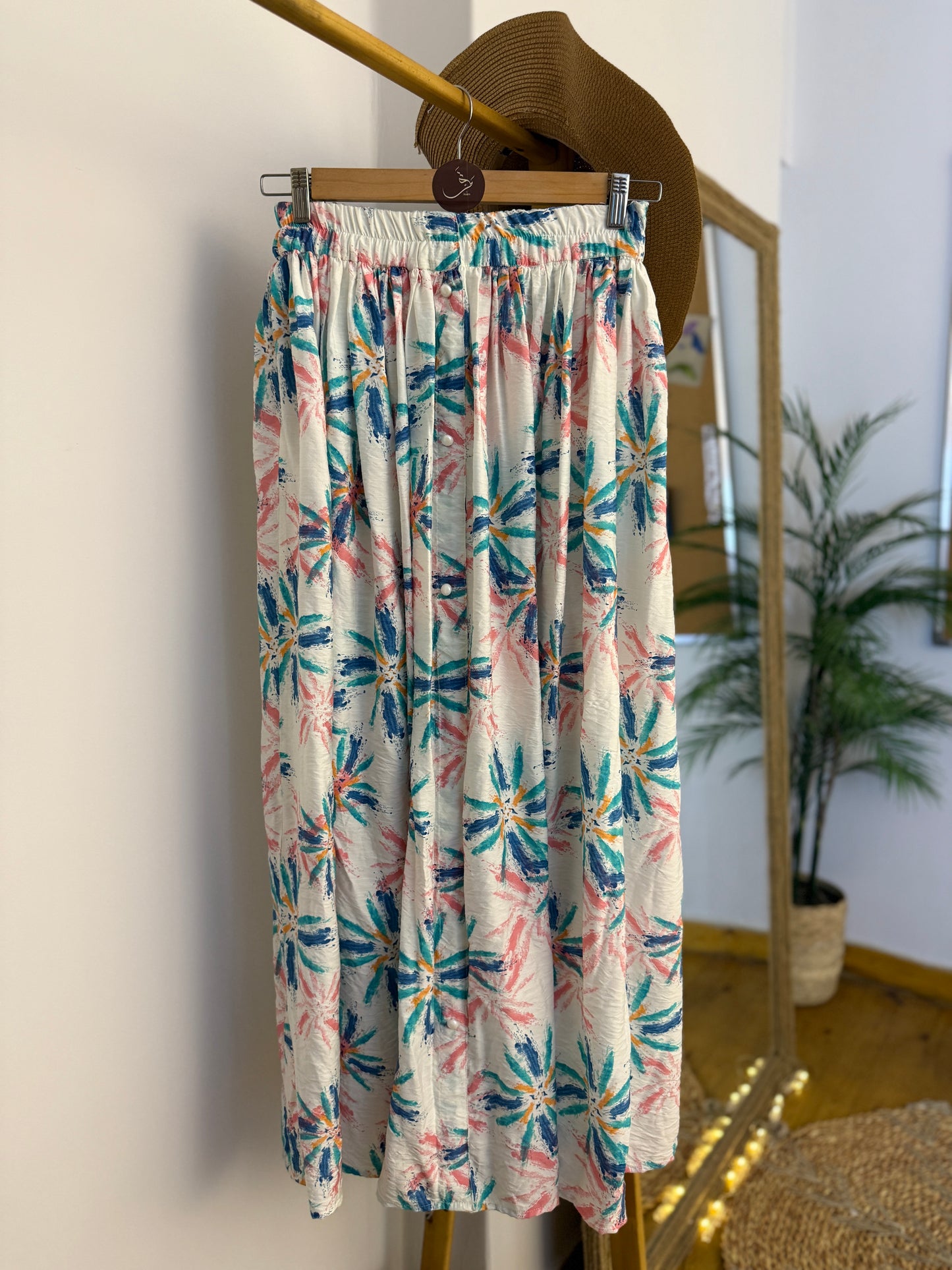 FLORAL SKIRT - جيب مشجرة