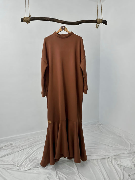 Melton Rose Dress - فستان وردة ملتون - Drop 16 🍂 شتوية ٢٦