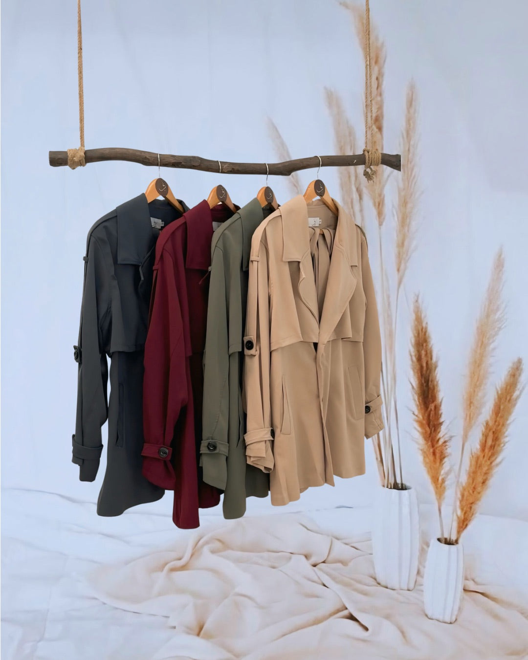 Elegant & Cozy Trench Coat - Drop 1  🍂 شتوية