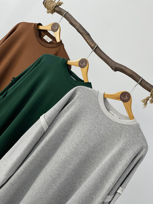 Melton Side-Zip Dress - فستان ملتون سوستة - Drop 26 🍂شتوية ٢٦