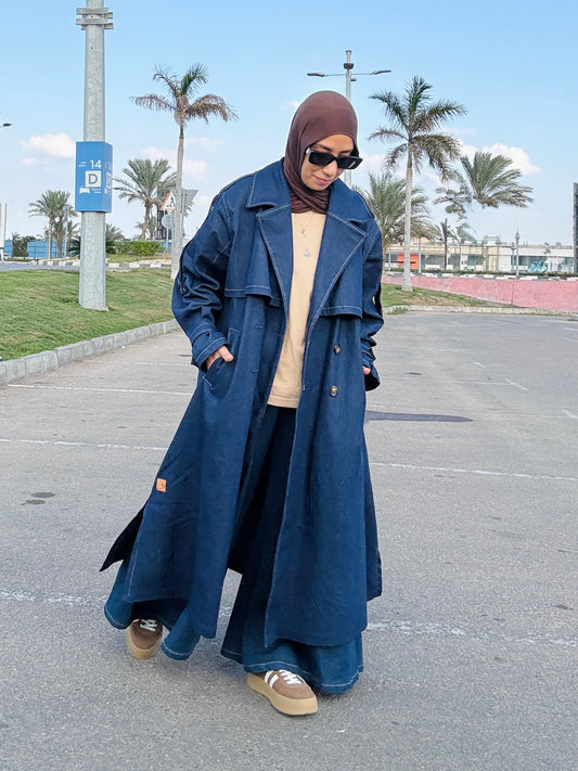 Denim Trench Coat