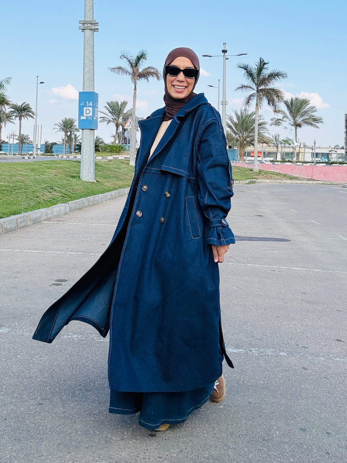 Denim Trench Coat