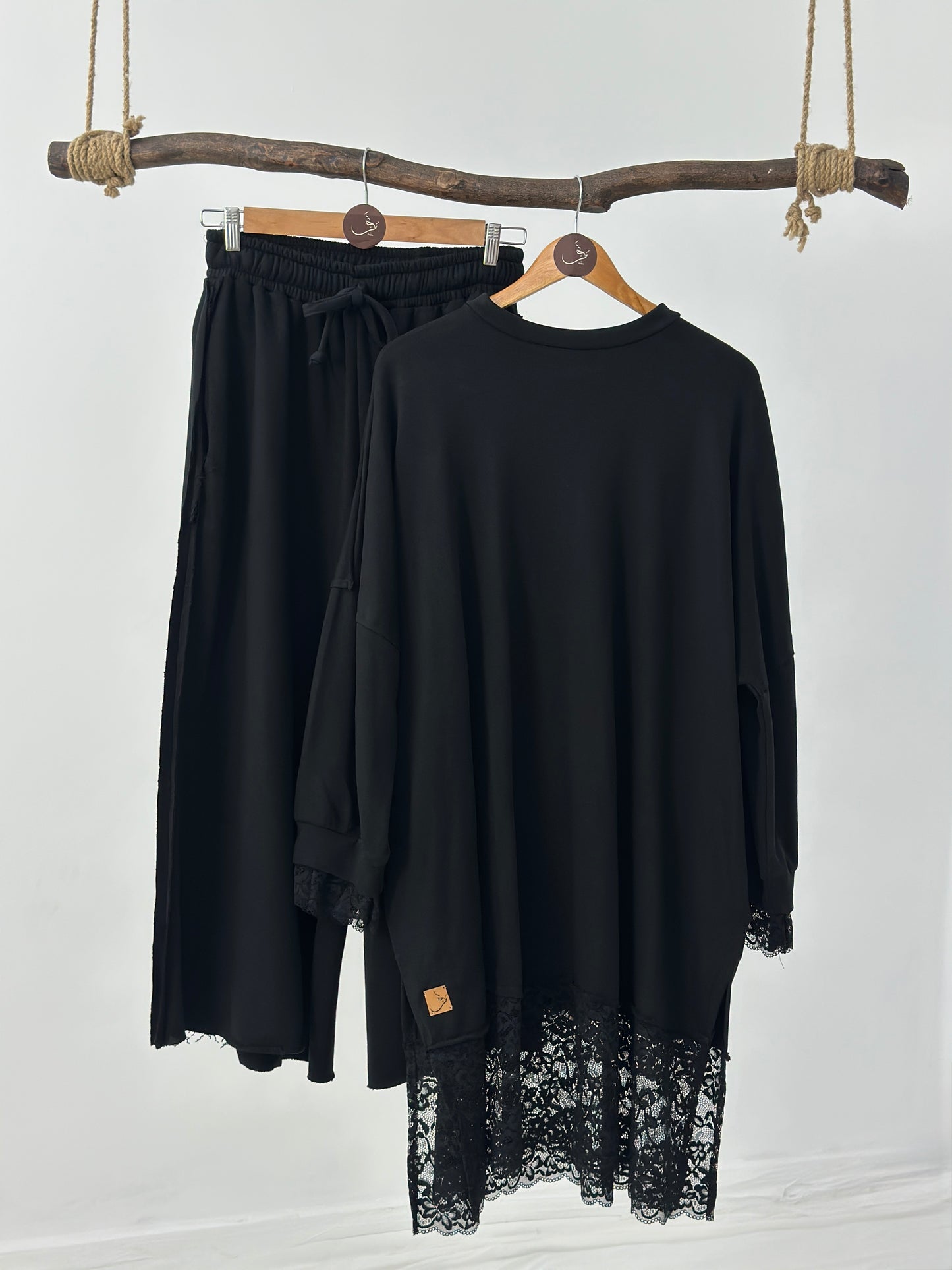 Melton Lace-Trim Set -  ست ملتون دانتيل Drop 14 🍂شتوية ٢٦