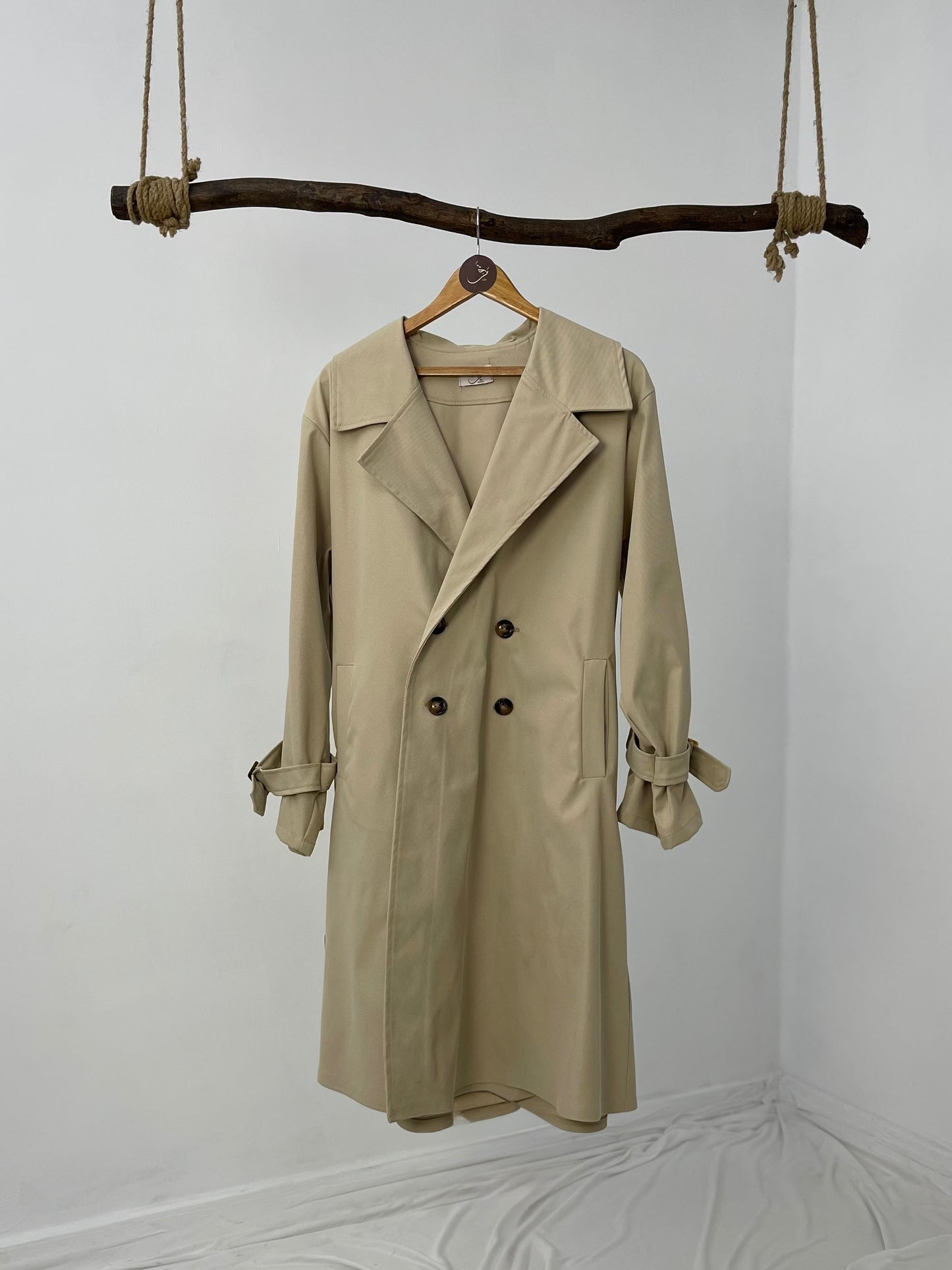Gabardine Trench Coat-  ترانش كوت جبردين - Drop 25 🍂شتوية ٢٦