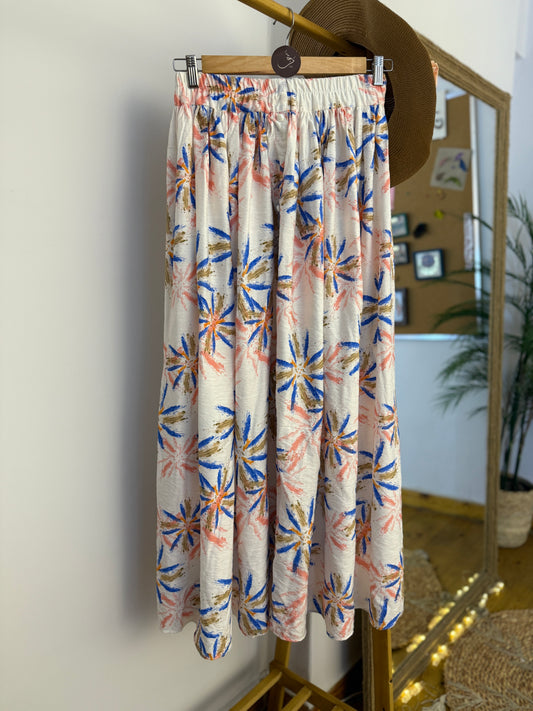FLORAL SKIRT - جيب مشجرة
