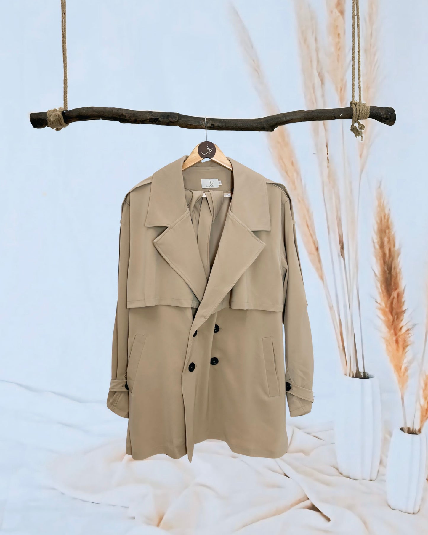 Elegant & Cozy Trench Coat - Drop 1  🍂 شتوية