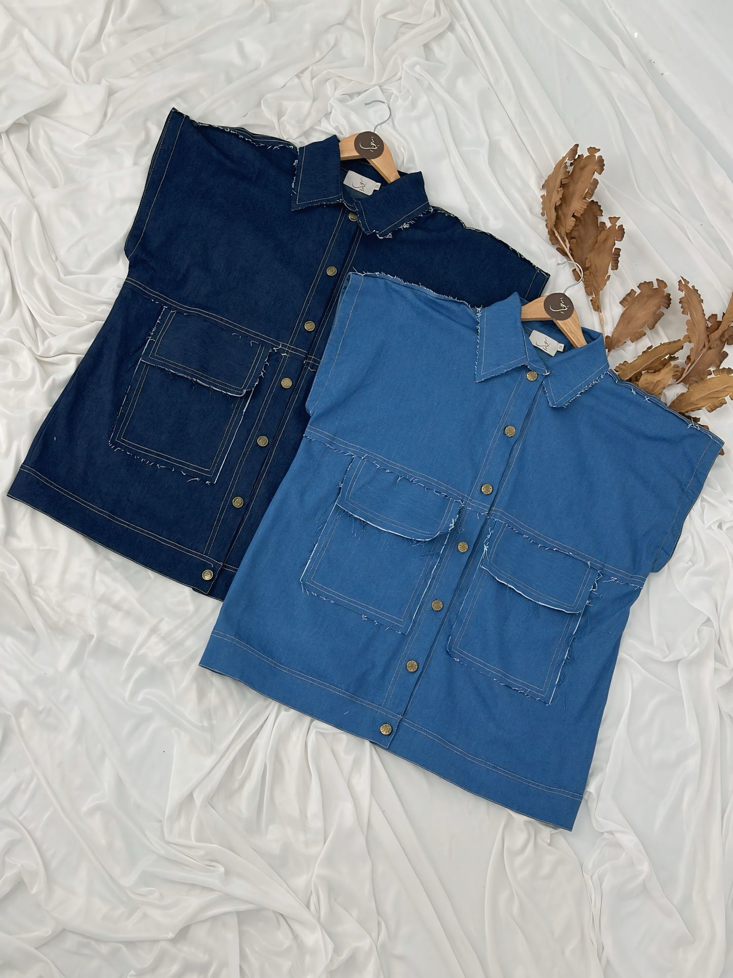 Denim Cut Jacket – Drop 3 🍂شتوية