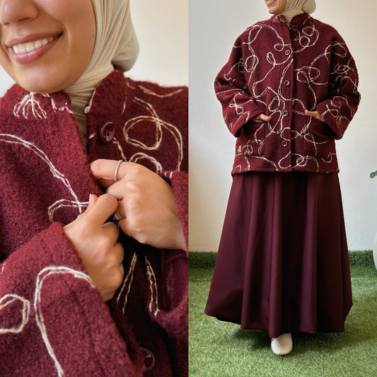 Oversized Wool Jacket جاكيت صوف بقصّة واسعة- Drop 30 🍂شتوية ٢٦